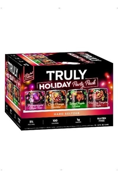 Truly Hard Seltzer Holiday Variety Party Pack Spiked & Sparkling Water 12oz