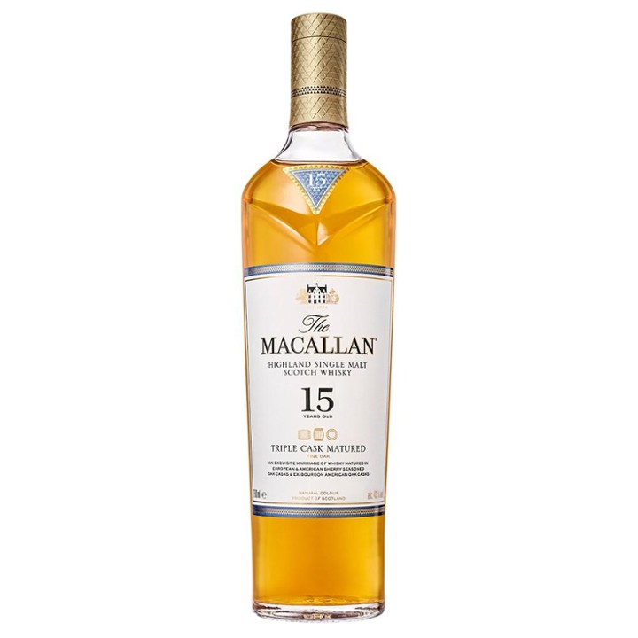 The Macallan Fine Oak 15 Year Old Single Malt Scotch Whisky - 750ml Bottle