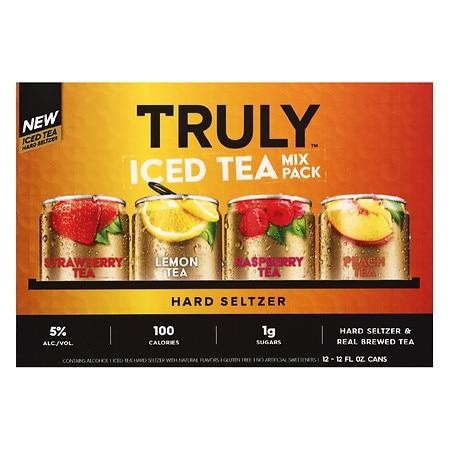 TRULY Hard Seltzer Iced Tea Variety Pack, Spiked & Sparkling Water - Beer - 12x 12oz Cans