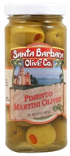 Santa Barbara Olive Co. Pimento Martini Olives 5 Oz