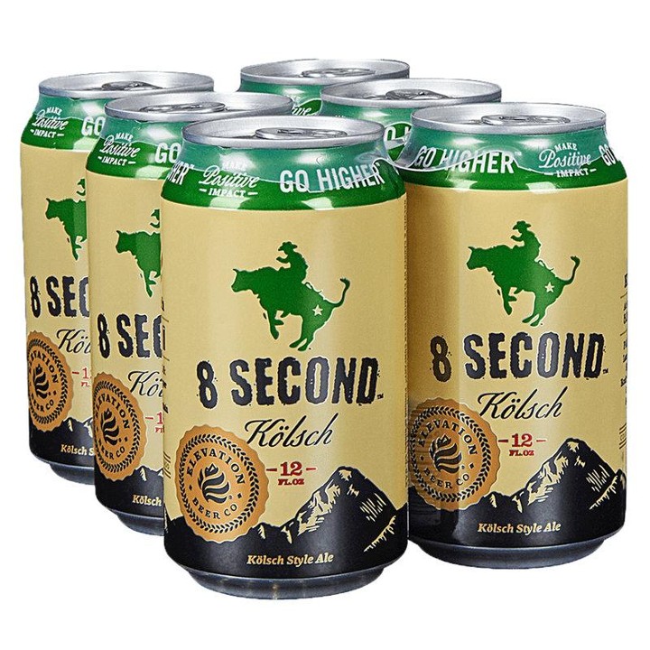 Elevation Brewing Company 8 Second Kolsch 6pk 12oz Can 4.5% ABV