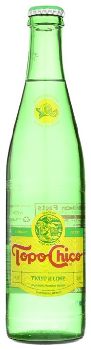 Topo Chico Lime Flavored Water Mineral; 11.5 Fluid Oz. Case of 24
