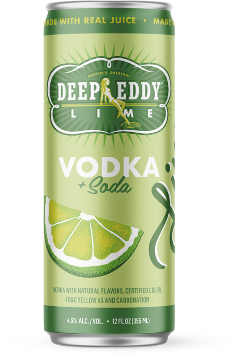 Deep Eddy Lime Vodka Soda Ready-to-drink - 4x 12oz Cans