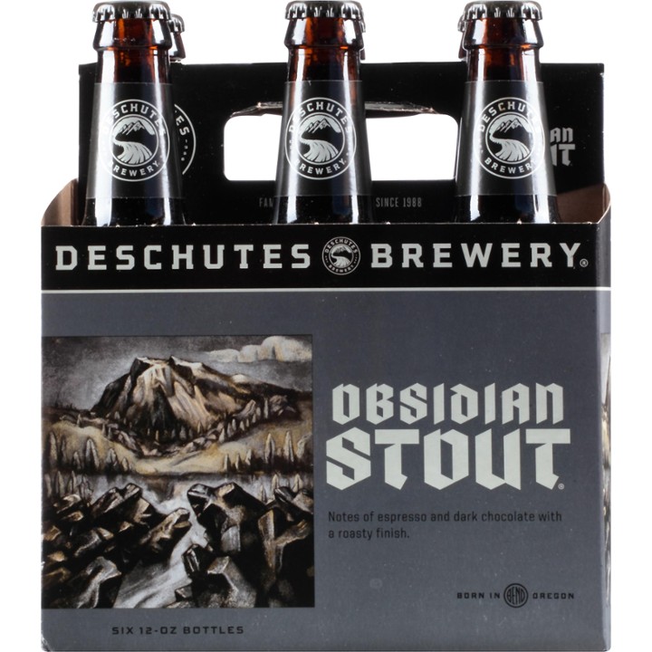 Deschutes Brewery Obsidian Stout Ale - Beer - 6x 12oz Bottles