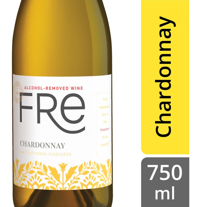 Fre Wines Fre Chardonnay - Specialty Wine from California - 750ml Bottle