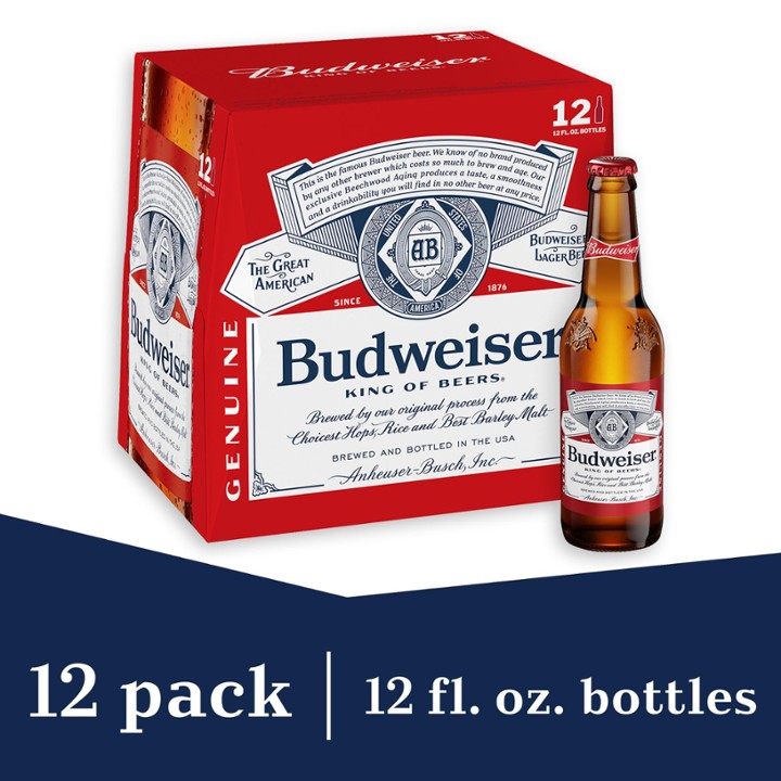 Budweiser Beer - 12.0 Fl Oz X 12 Pack