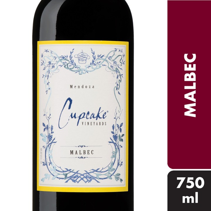 Cupcake Vineyards Malbec Red Wine - from California - 750ml Bottle