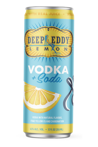 Deep Eddy Lemon Vodka Soda Ready-to-drink - 4x 12oz Cans
