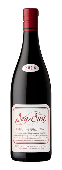 Sea Sun Pinot Noir - Red Wine from California - 750ml Bottle