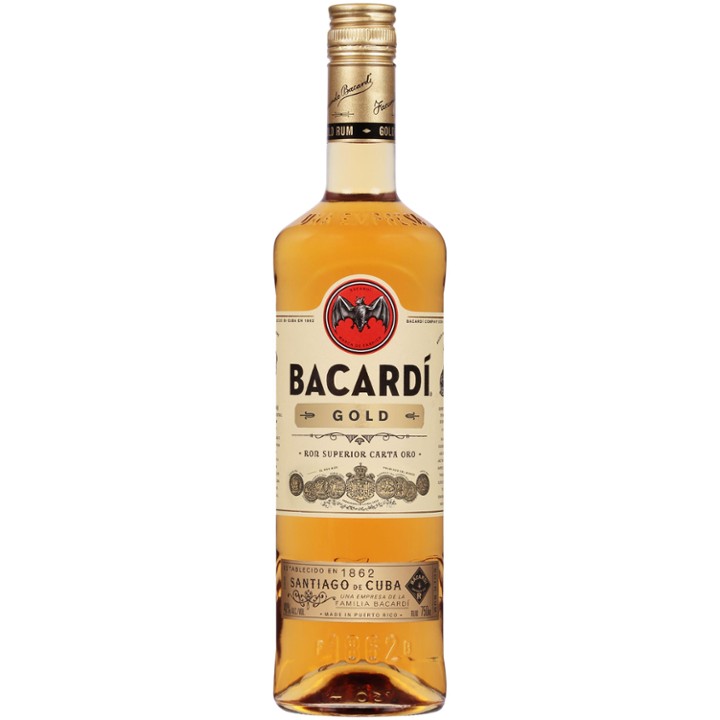 Bacardi Gold Rum, 750 ML, 80 Proof