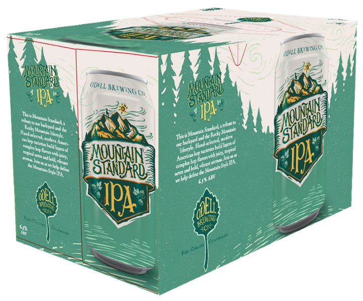 Odell Brewing Mountain Standard IPA Ale - Beer - 6x 12oz Cans