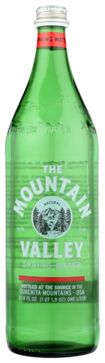 Mountain Valley: Spring Water in Glass Bottle, 1 Liter (2624007)