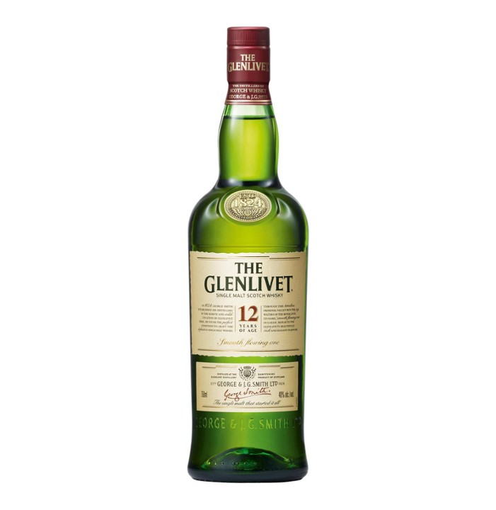 The Glenlivet 12 Year Old Scotch Whisky - 750ml Bottle