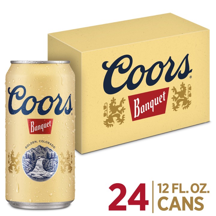Coors Banquet Lager Beer, 24 Pack, 12 Fl. Oz. Cans, 5% ABV