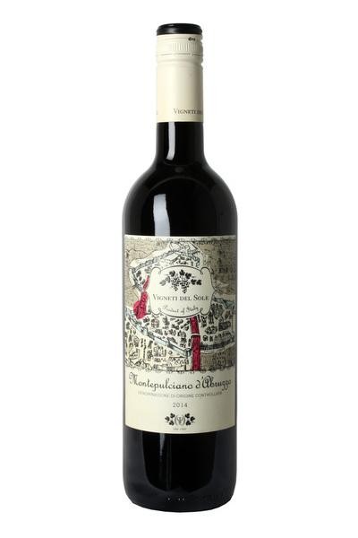 Vigneti Sole Montepulciano D'abruzzo - Red Wine from Italy - 750ml Bottle