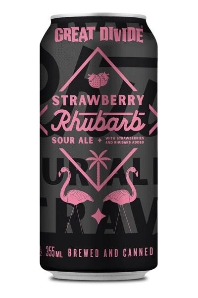 Great Divide Strawberry Rhubarb Sour Ale - Beer - 6x 12oz Cans