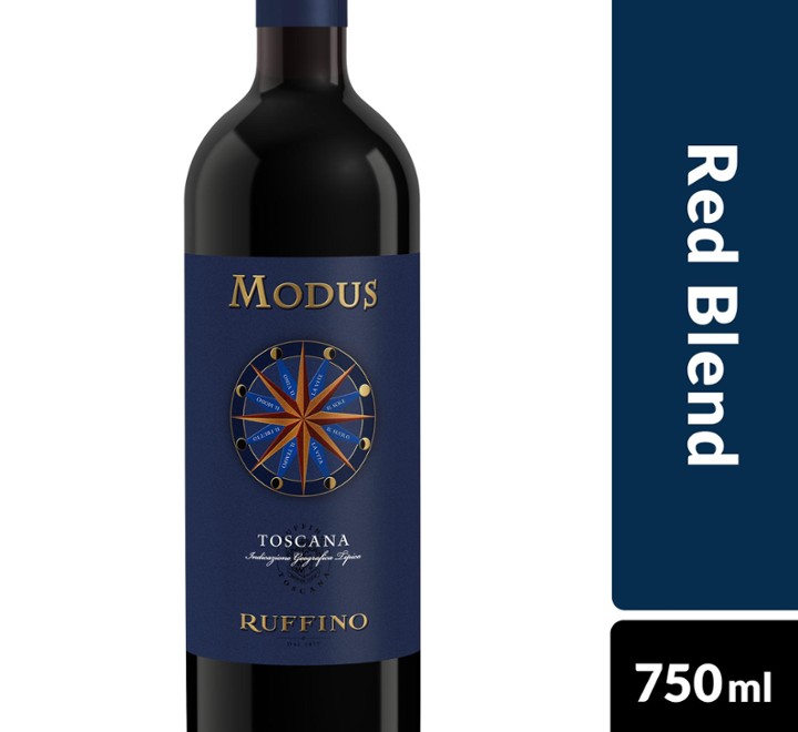 Ruffino Modus Toscana IGT Italian Red Wine Blend - from Italy - 750ml Bottle