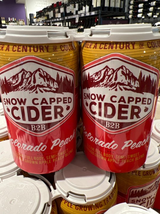 Snow Capped Cider Colorado Peach 4pk