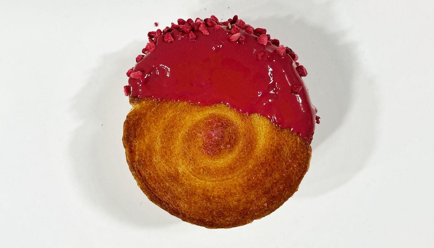 Raspberry Spiral Croissant*