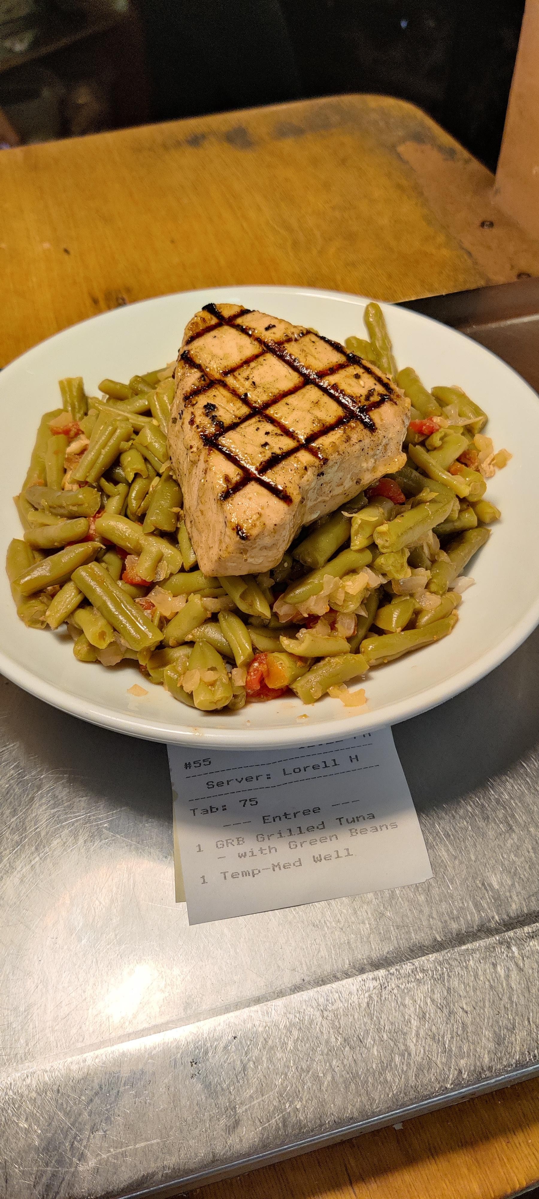 GRB Grilled Tuna - with Green Beans