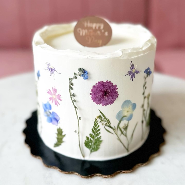 Vegan Edible Floral Cake