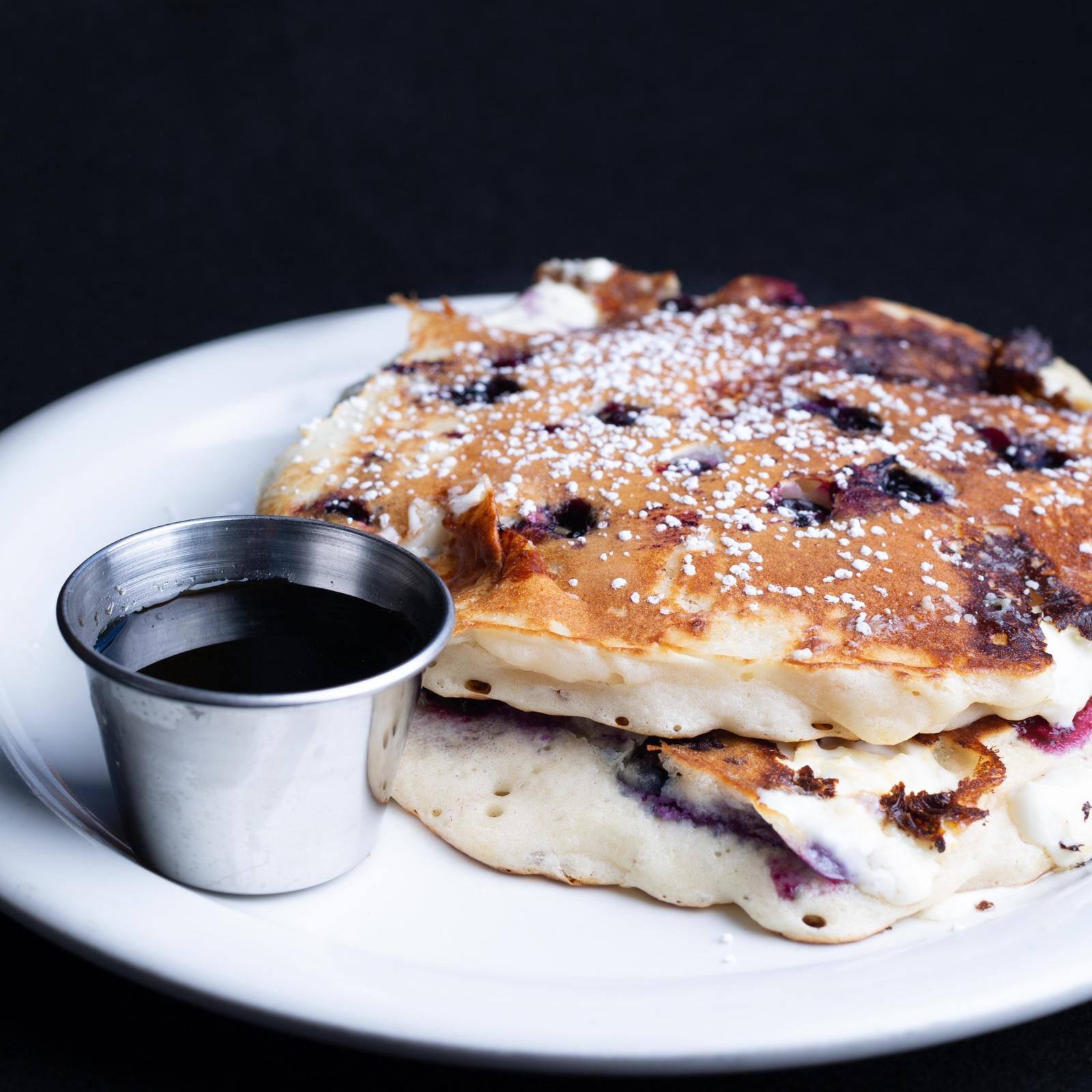 Blueberry & Mascarpone Cheese Pancakes