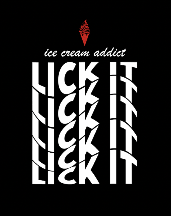 Lick it T-shirt (Black)