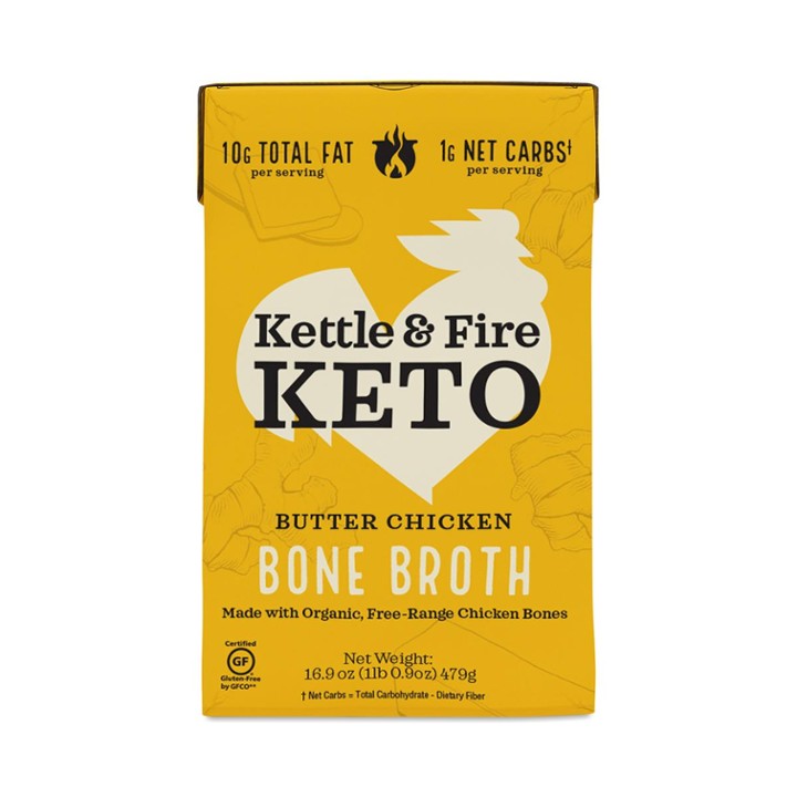 Kettle & Fire Bone Broth Keto Butter Chicken 16.9 Oz
