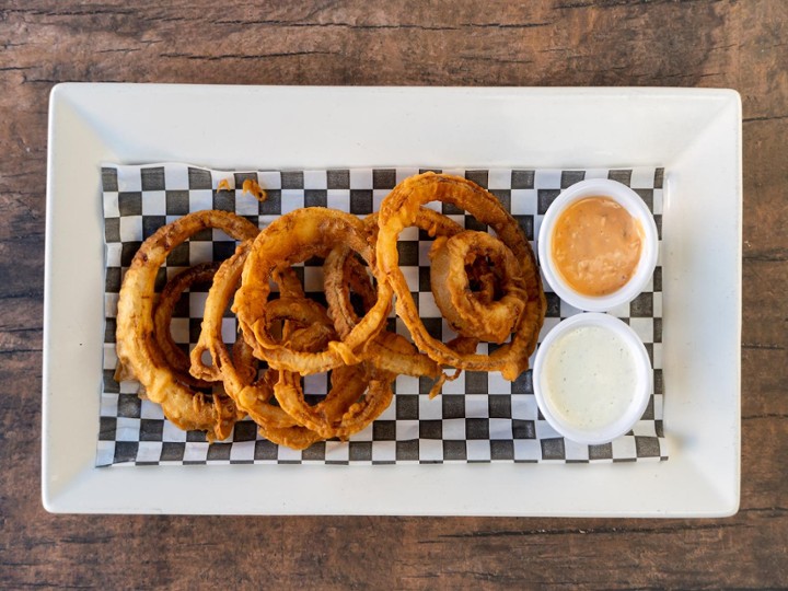 Hand made Red Onion Rings