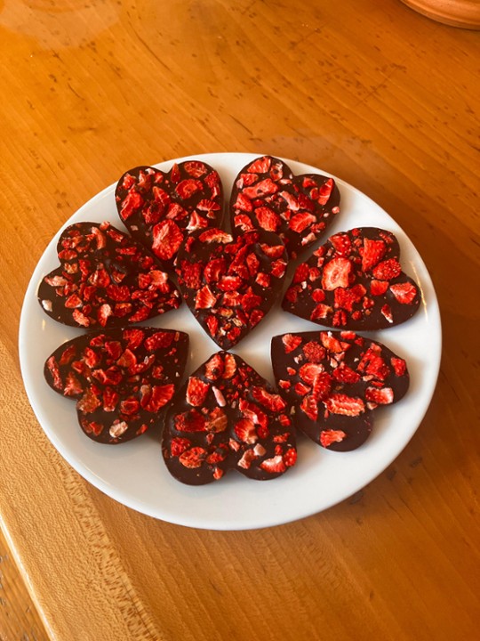 Moonlight Chocolate Strawberry hearts