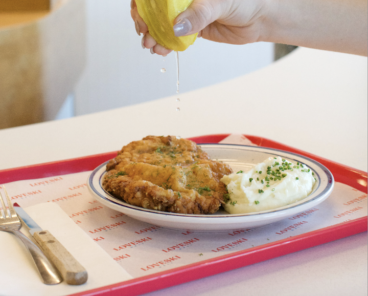 Pickle Brined Fried Chicken Schnitzel