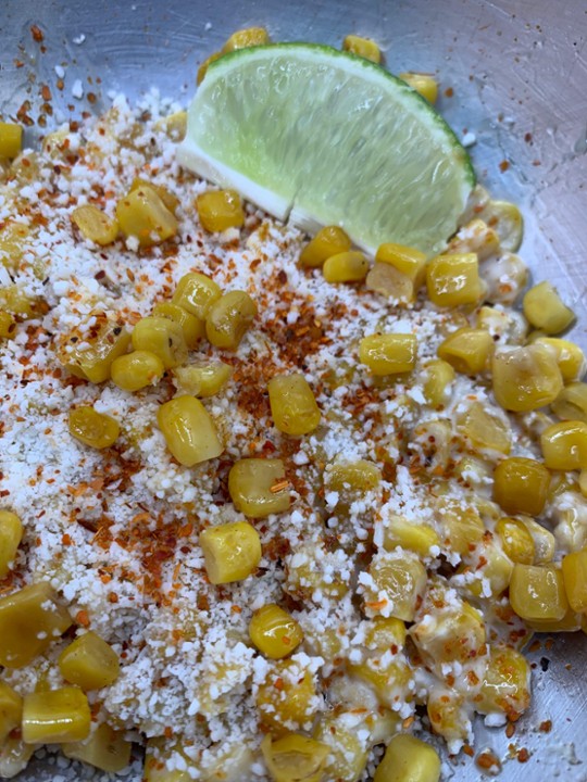 mexican style corn in cup