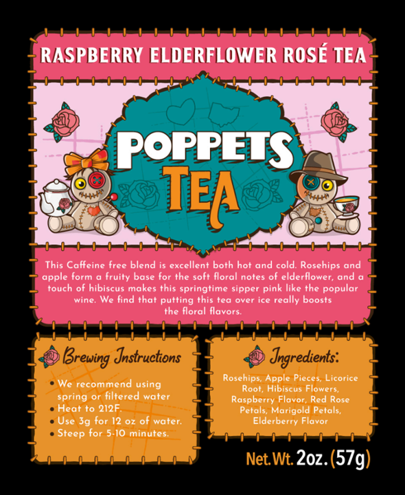 Raspberry Elderflower Rosé Tea