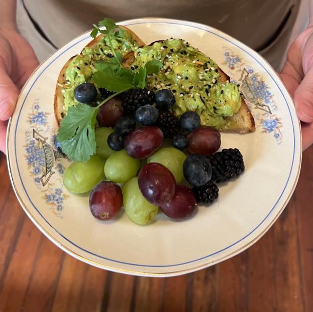 Avocado Toast & Fruit