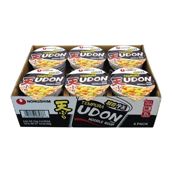 TEMPURA UDON CUP 6PK - NONGSHIM