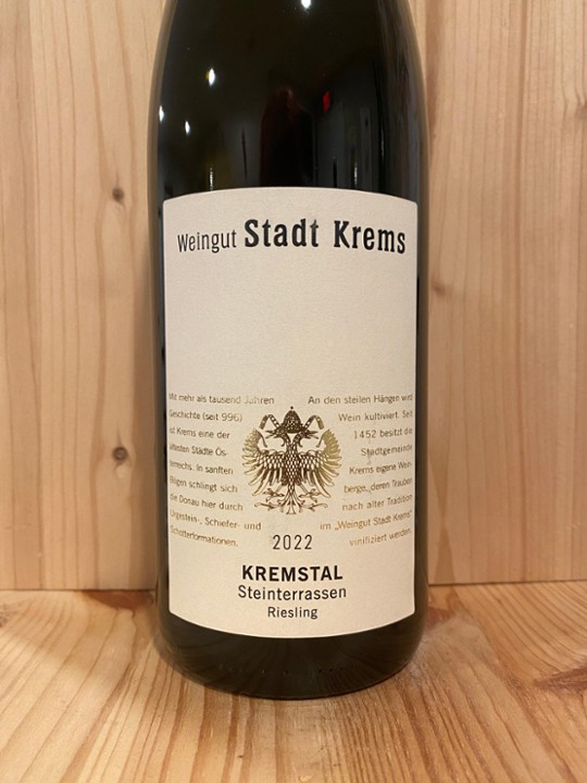 Weingut Stadt Krems Steinterrassen Riesling 2022: Kremstal, Austria