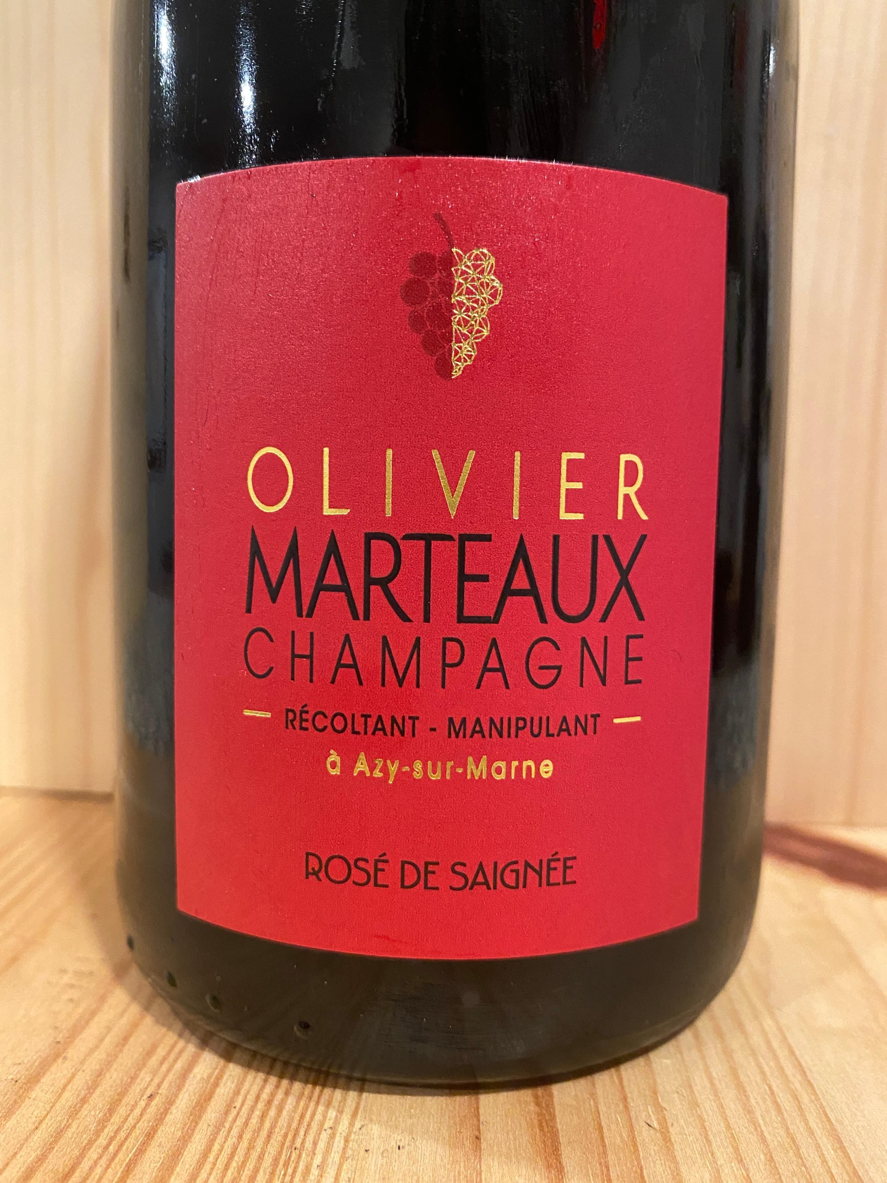 Olivier Marteaux Rosé de Saignée Extra Brut NV: Vallée de la Marne, Champagne, France