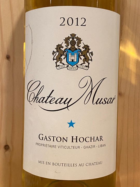 Ch. Musar Blanc 2012: Bekaa Valley, Lebanon