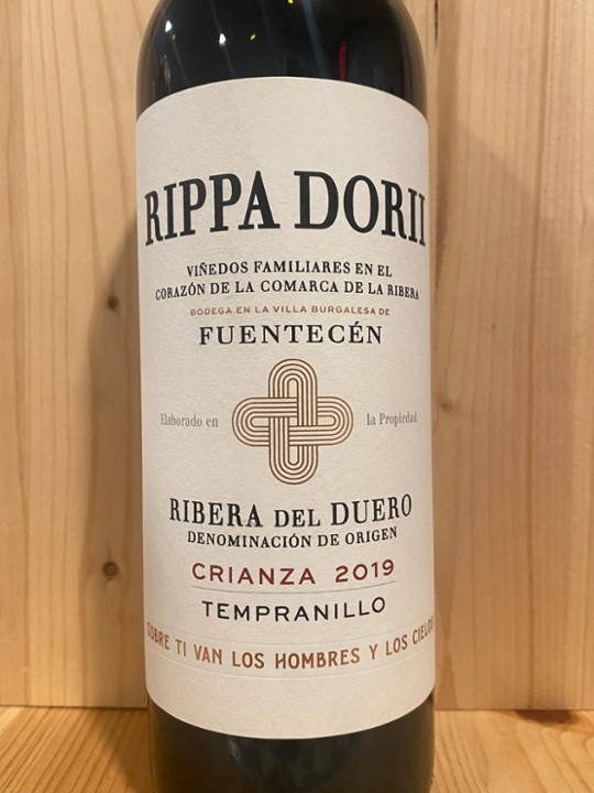 Red Wine of the Week: Rippa Dorii Crianza 2020: Ribera del Duero, Spain