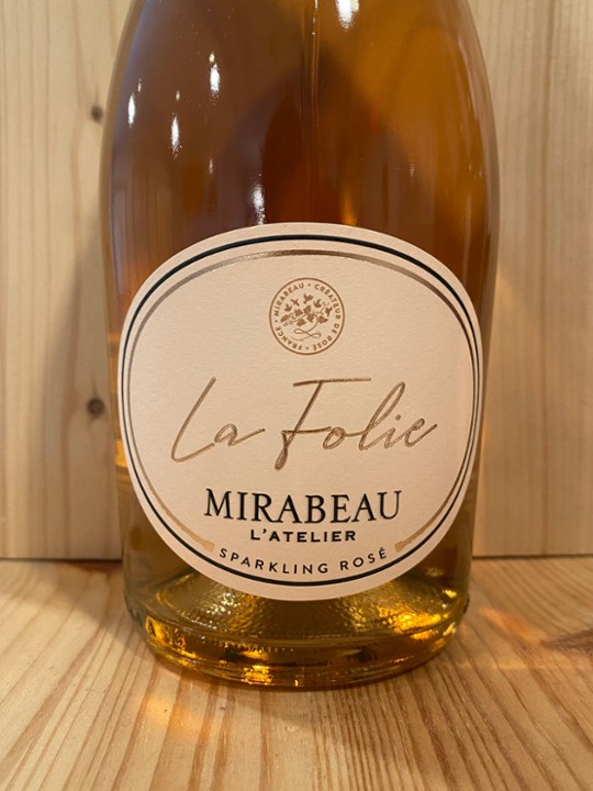 Mirabeau "La Folie" Sparkling Rosé Brut NV: Provence, France