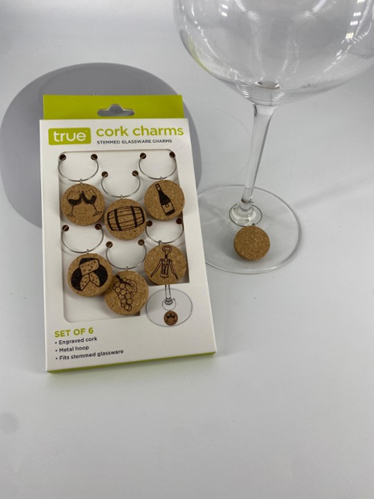 Glass Charms- cork