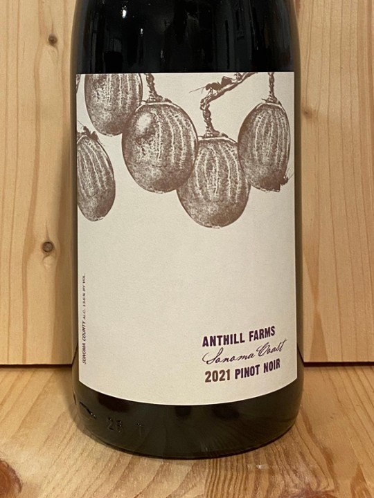 Anthill Sonoma Coast Pinot Noir 2021: Sonoma Coast, California