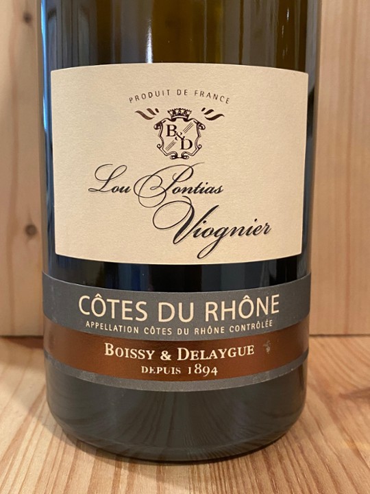 Boissy & Delaygue "Lou Pontias" Viognier 2022: Côtes du Rhône, France