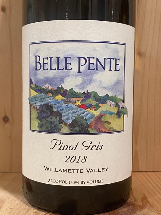 White Wine of the Week: Belle Pente Pinot Gris 2018: Willamette Vallley, Oregon