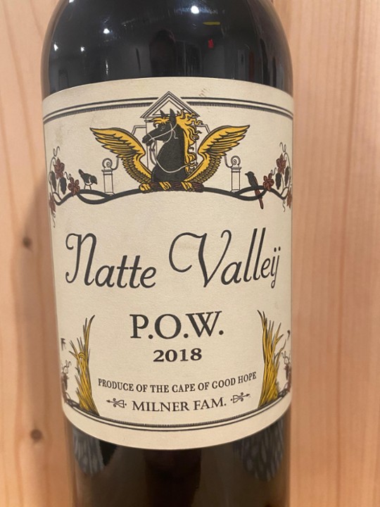 Wine of the Week: Natte Valleij "P.O.W." 2018: Simonsberg-Paarl, South Africa