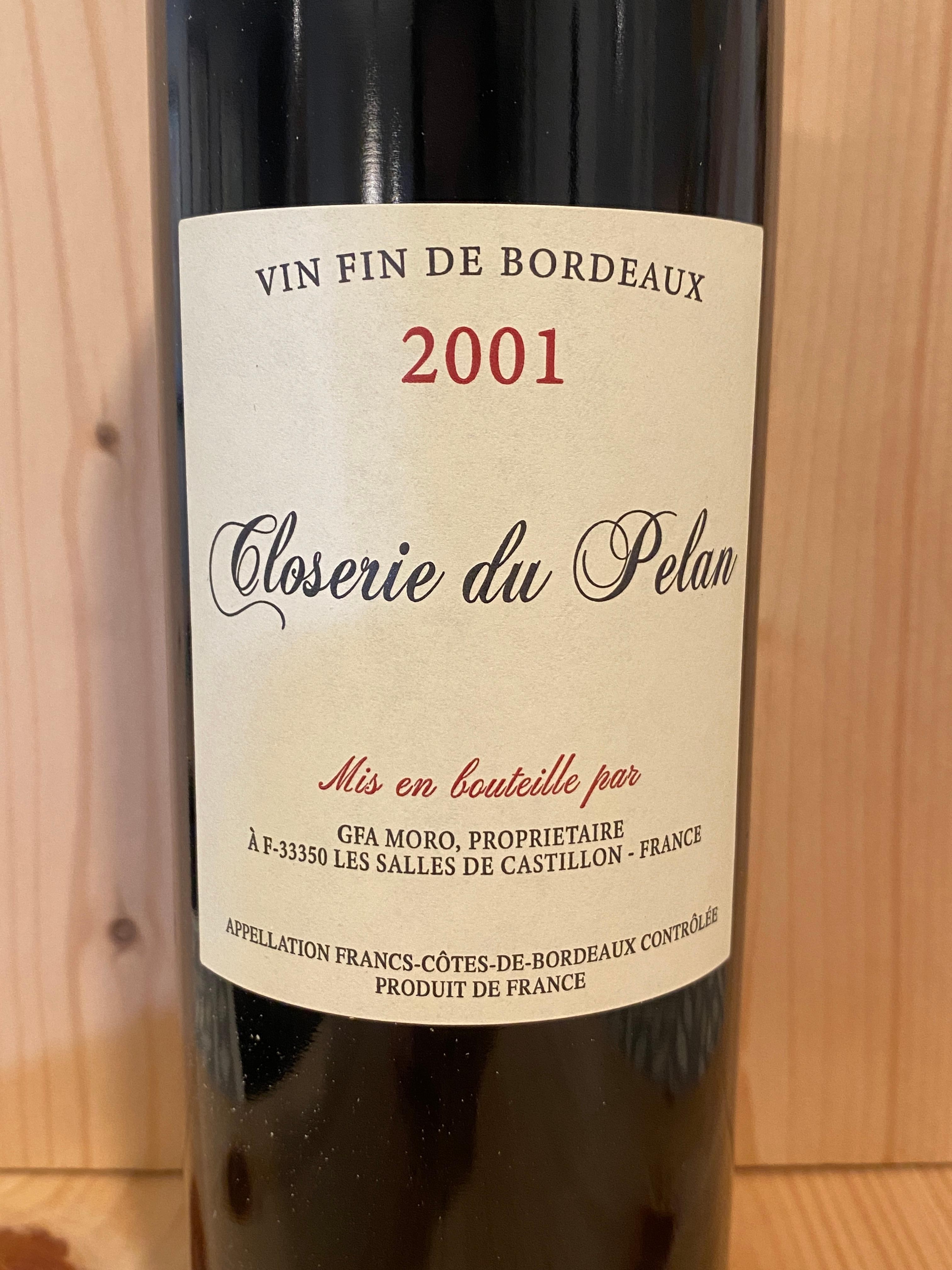 Closerie du Pelan Rouge 2001: Francs-Côtes-de-Bordeaux, France
