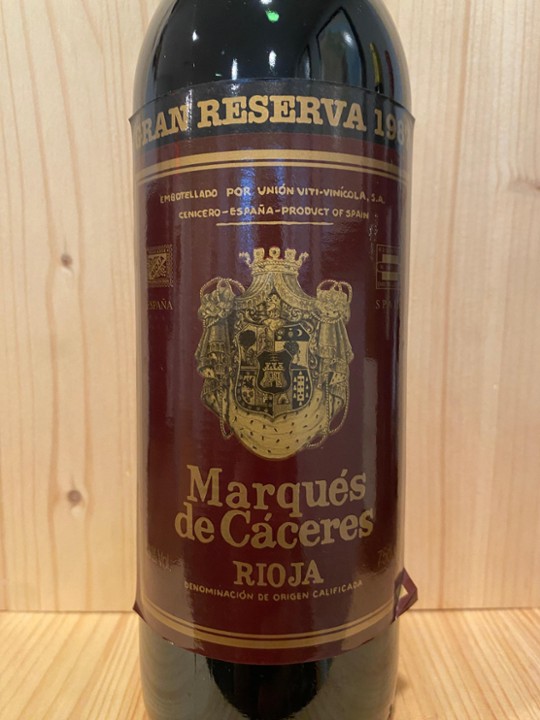 Marqués de Cáceres Rioja Gran Reserva 1987: Rioja, Spain