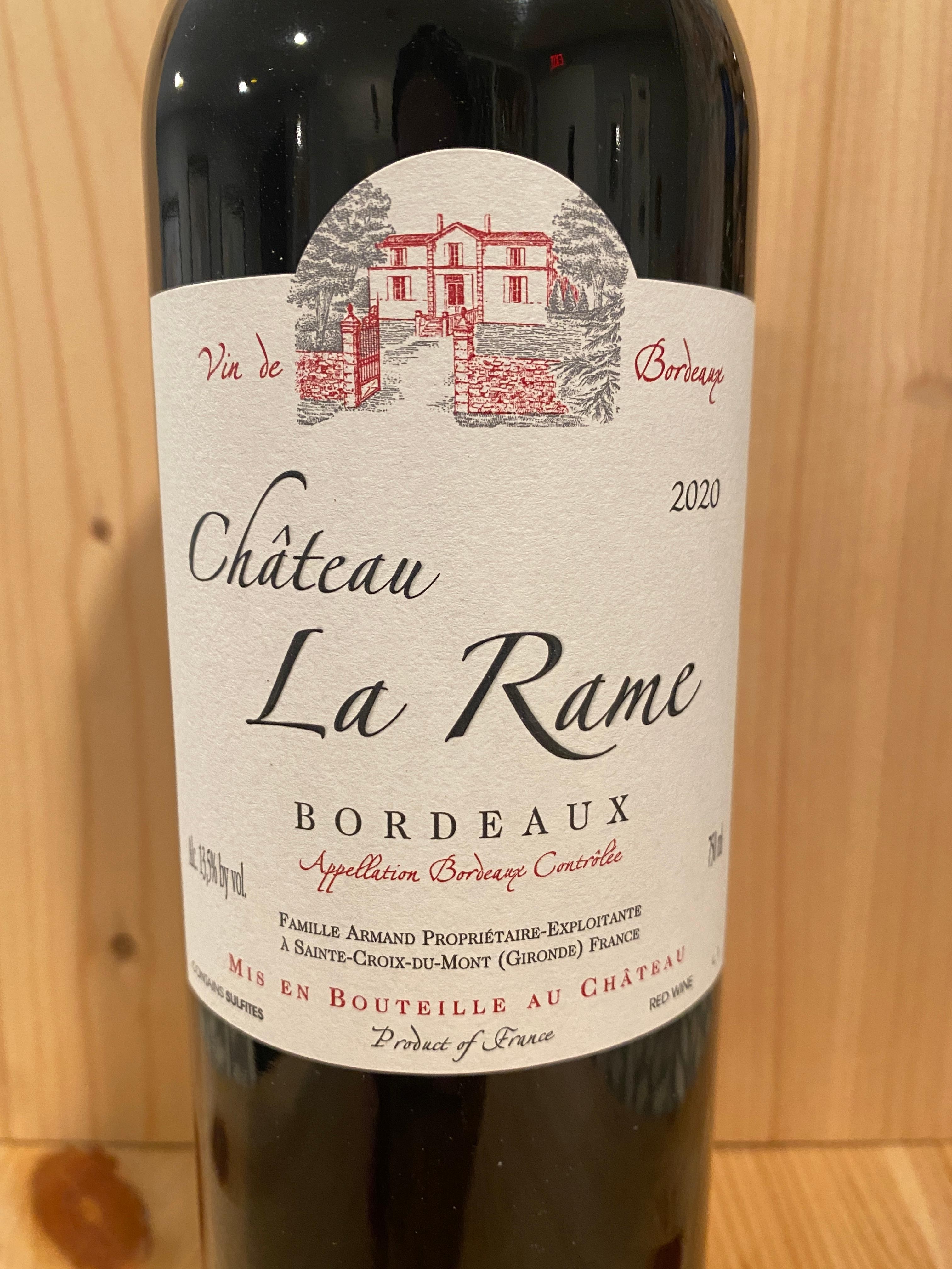 Ch. La Rame Bordeaux Rouge 2020: Bordeaux, France
