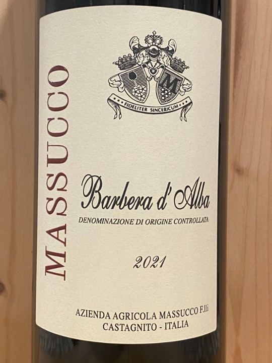 Massucco Barbera d'Alba 2021: Piedmont, Italy