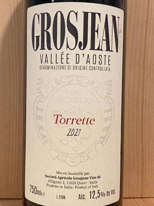 Grosjean Frères Torrette 2021: Vallée d'Aoste, Italy
